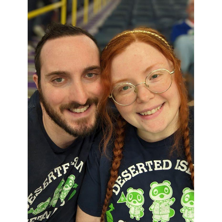 Our first hockey game, May 22nd, 2023
