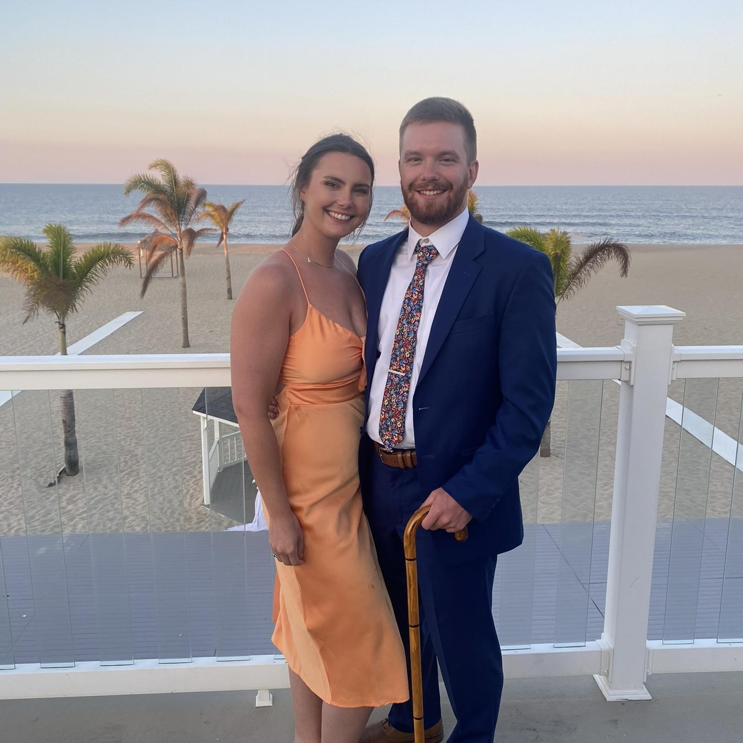 June 2022- 📍Sea Bright, NJ- first wedding as a couple
