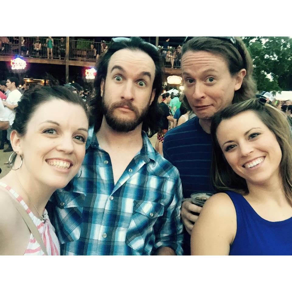 Enjoying the Avett Brothers with the Dugans...always a good time!