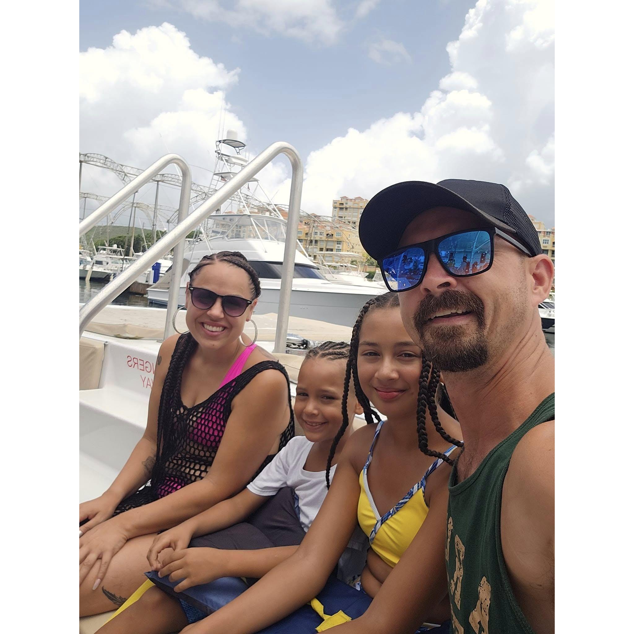 Boat ride in Puerto Rico