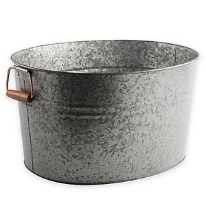Heritage Home Galvanized Metal and Copper Ice Bucket