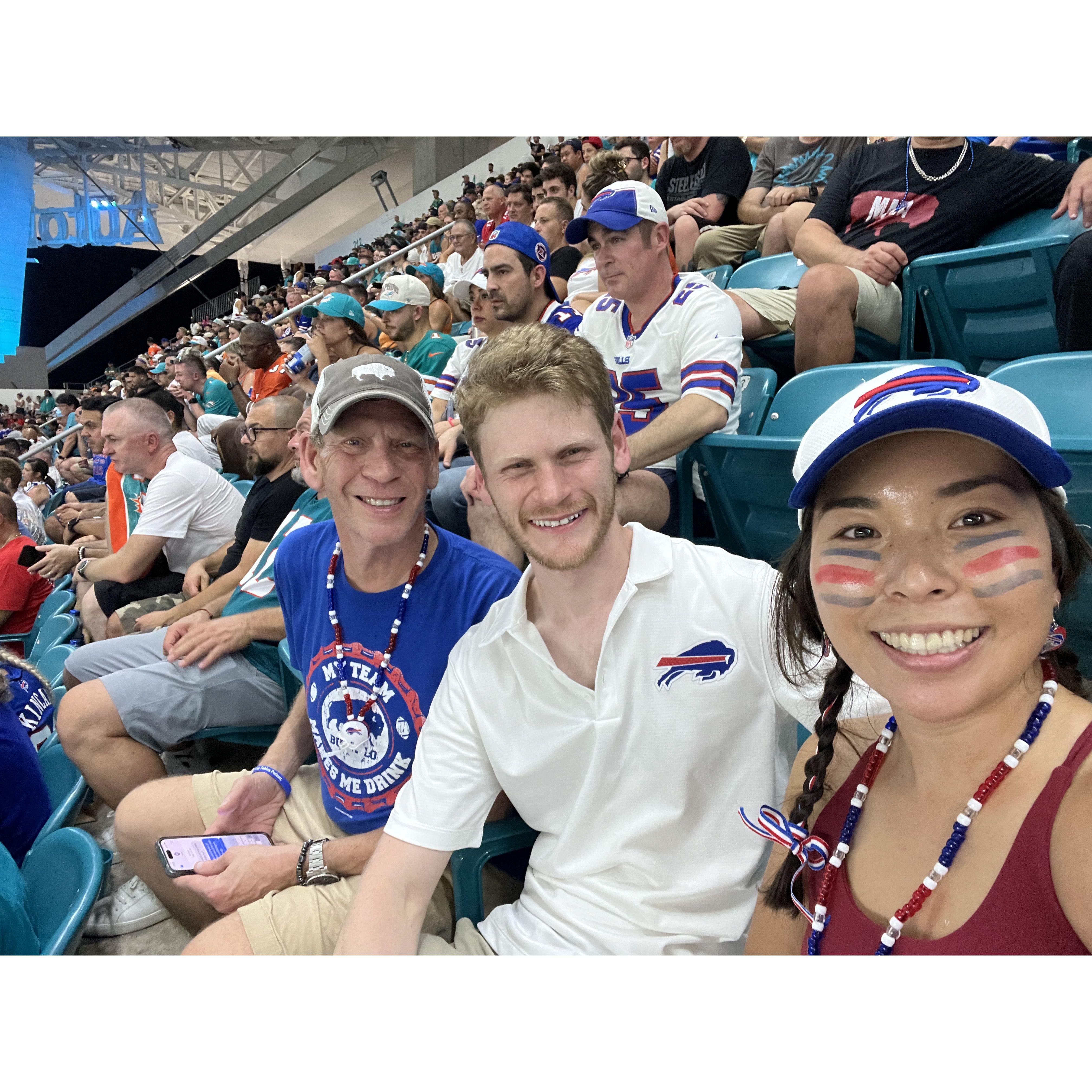 At the Buffalo Bills game