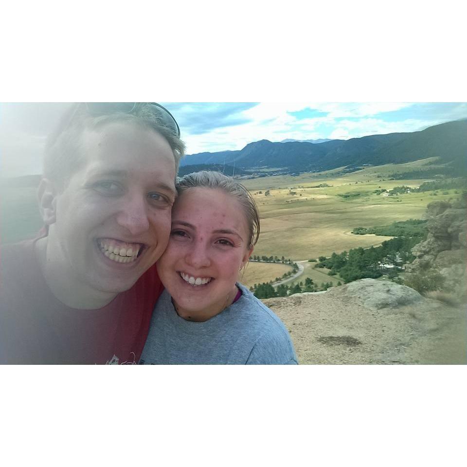 On Holden's very first trip to CO in 2014, we hiked Spruce Mountain. We had no idea we would be getting married there 7 years later!