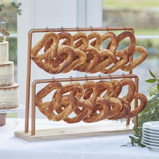 Copper & Wood Pretzel Stand