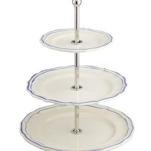 Gien - Three Tier Cake Stand - Filet Blue