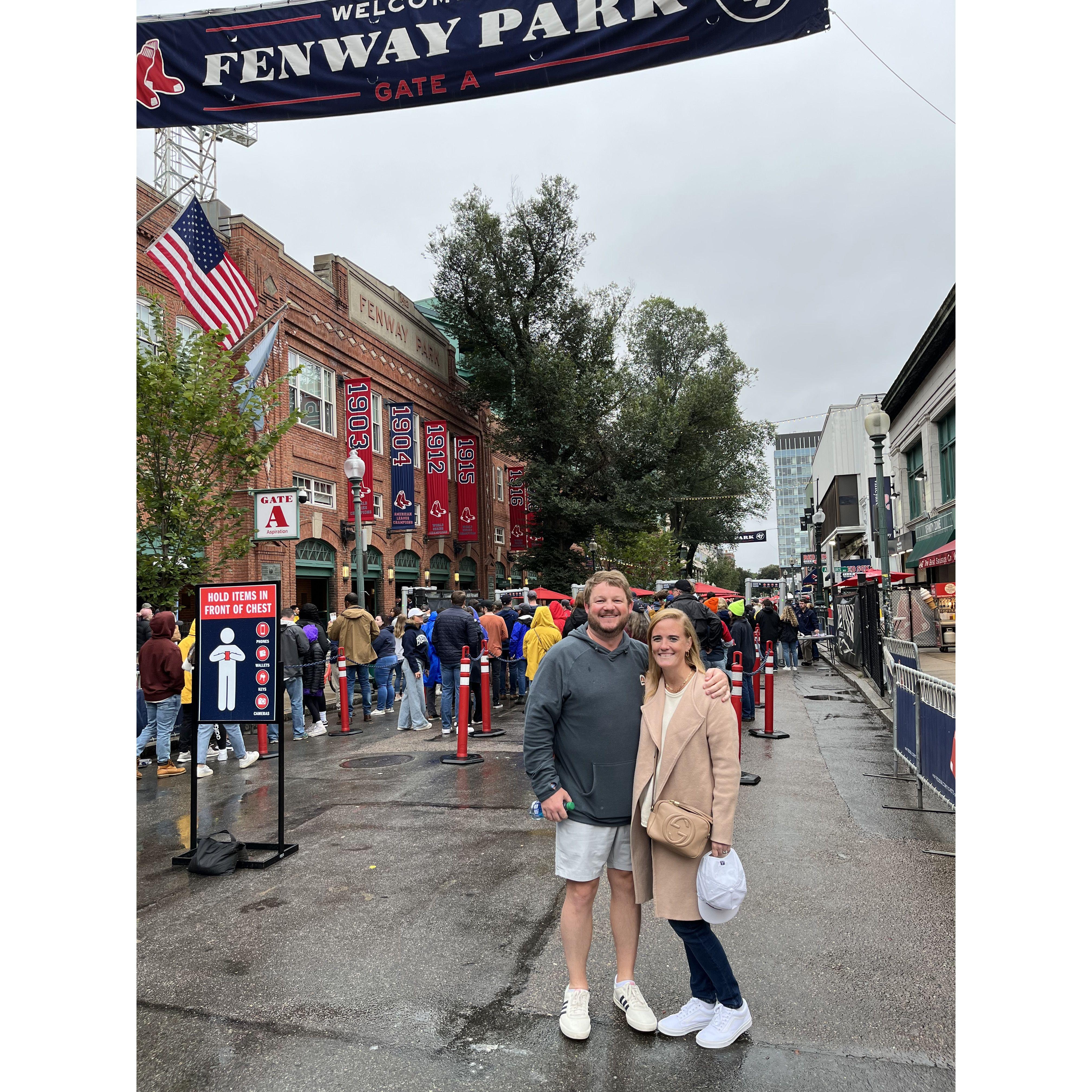 Our first time at Fenway