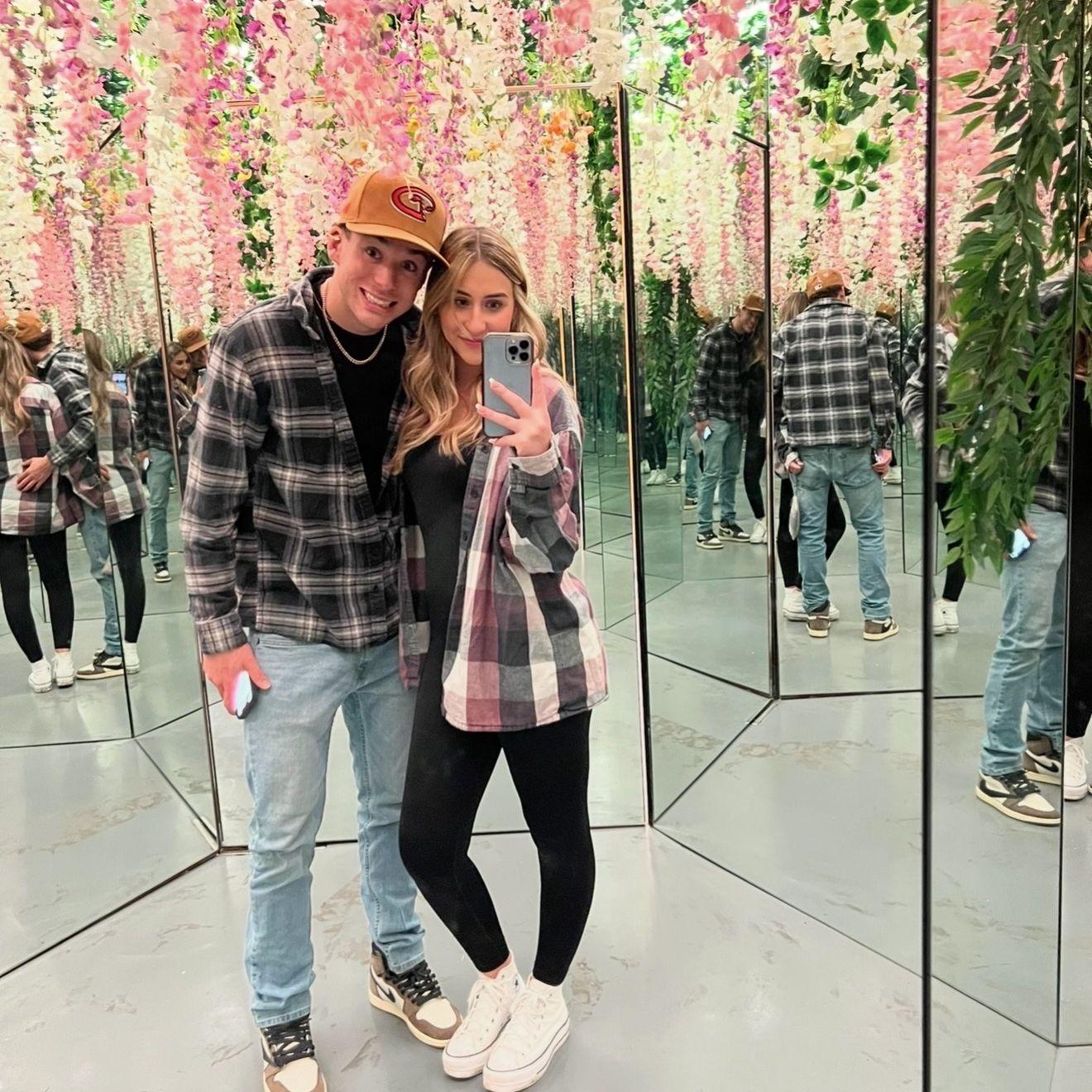 Date night at an interactive art museum—fully taking advantage of every photo op along the way 🖼️