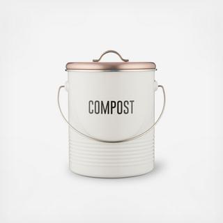 Vintage Copper Compost Caddy
