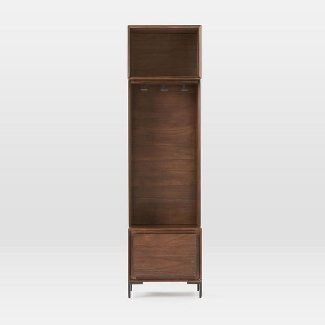 Nolan Entryway Hall Tree, Dark Walnut + Antique Bronze