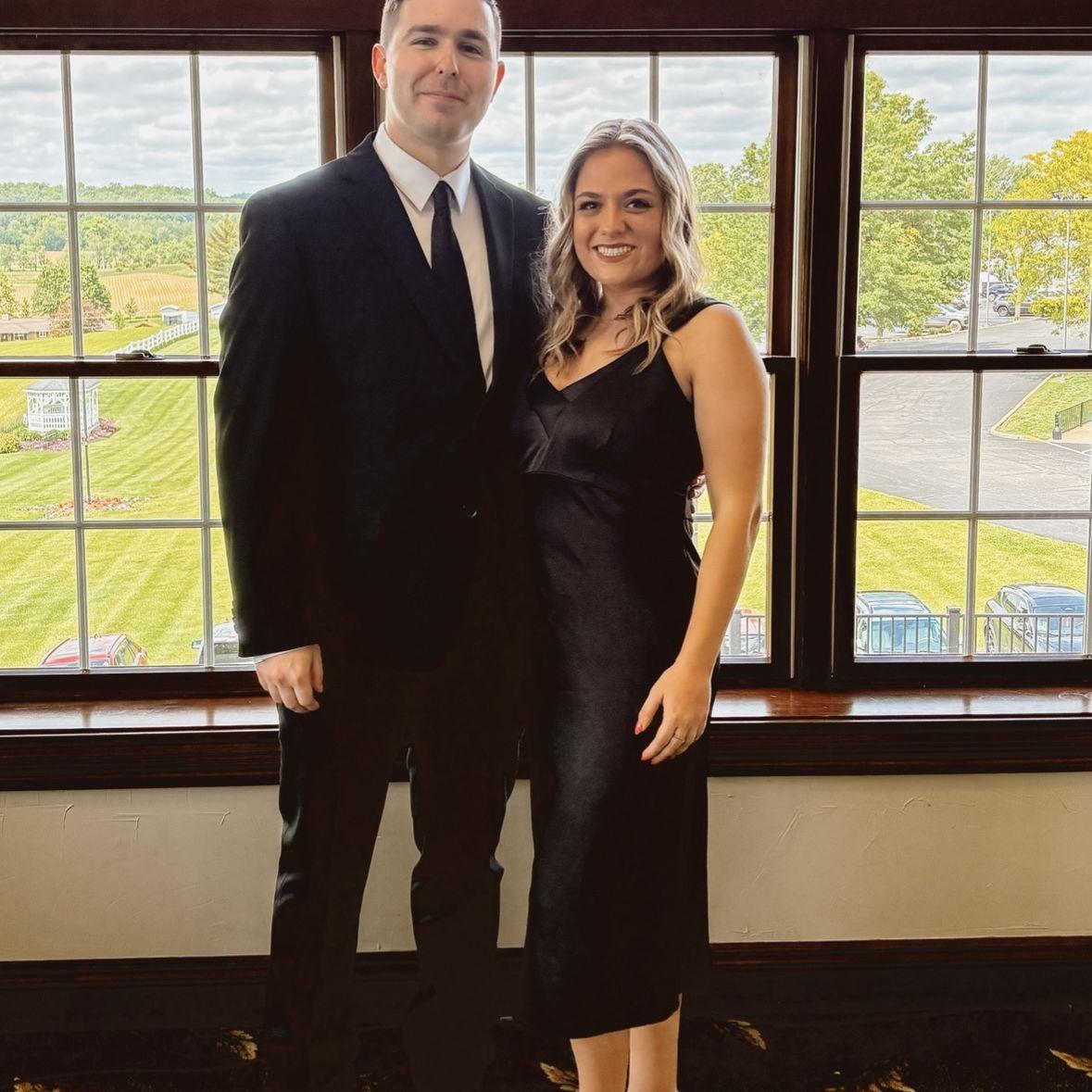 At Zoe and Seth's wedding.