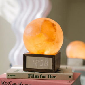 The Original Sunrise Alarm Clock - Pink; Walnut Wood