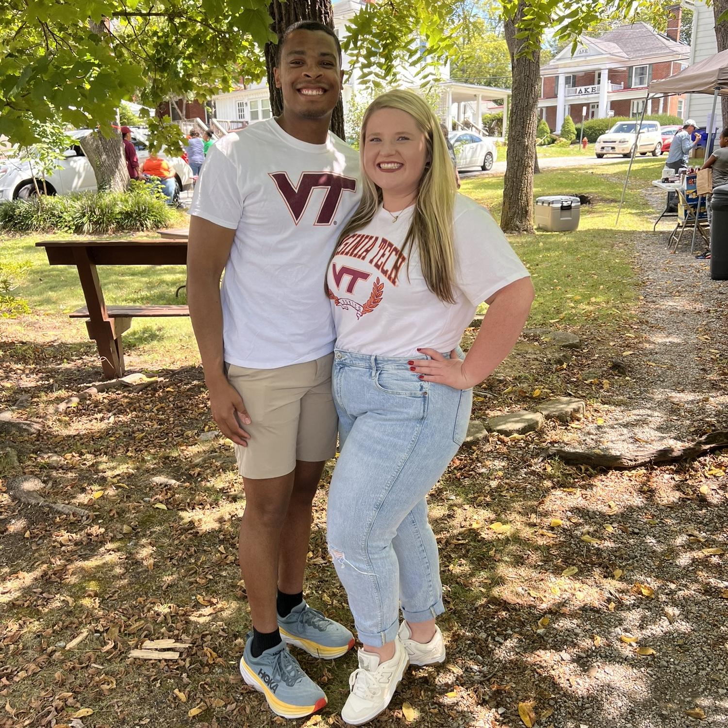 Kirk's first Virginia Tech game.