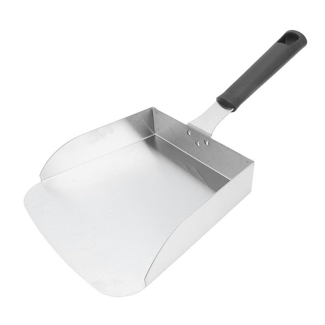 Blackstone Griddle Scoop,Large Griddle Scoop Stainless Steel Grilling Food Mover Food Shovel Burger Spatula for Stir Fry Cook