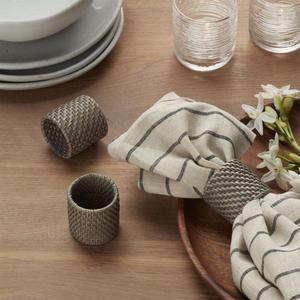 Artesia Grey Napkin Ring