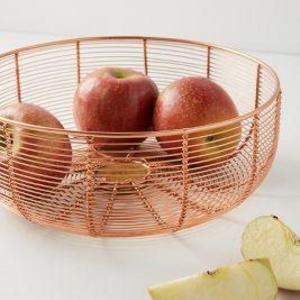 Copper Wired Fruit Bowl