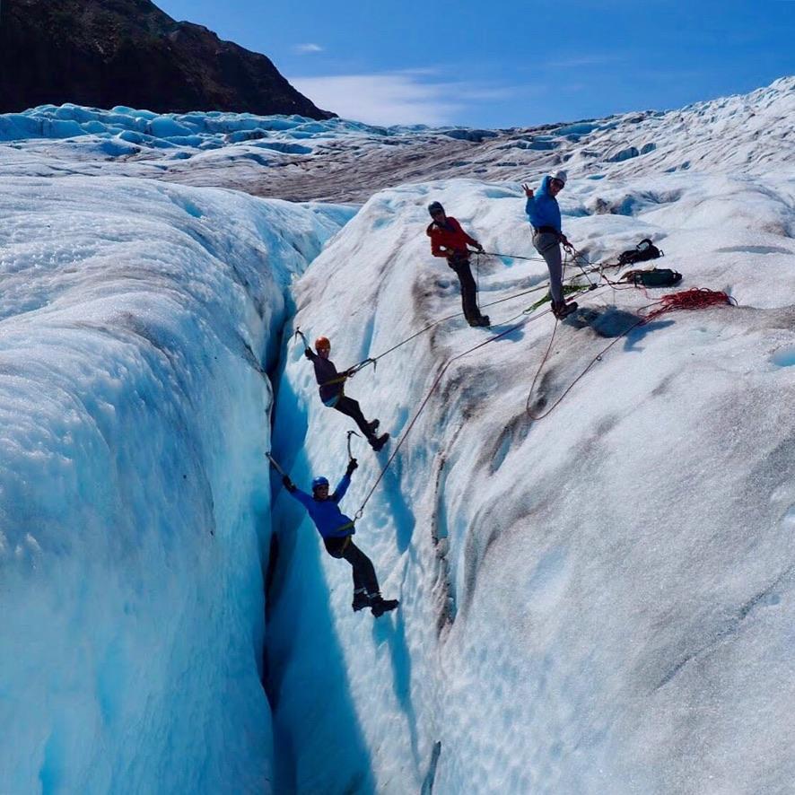 Ice climbing at Exit Glacier π§