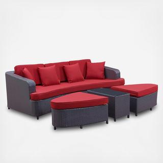 Monterey 4-Piece Outdoor Patio Sofa Set
