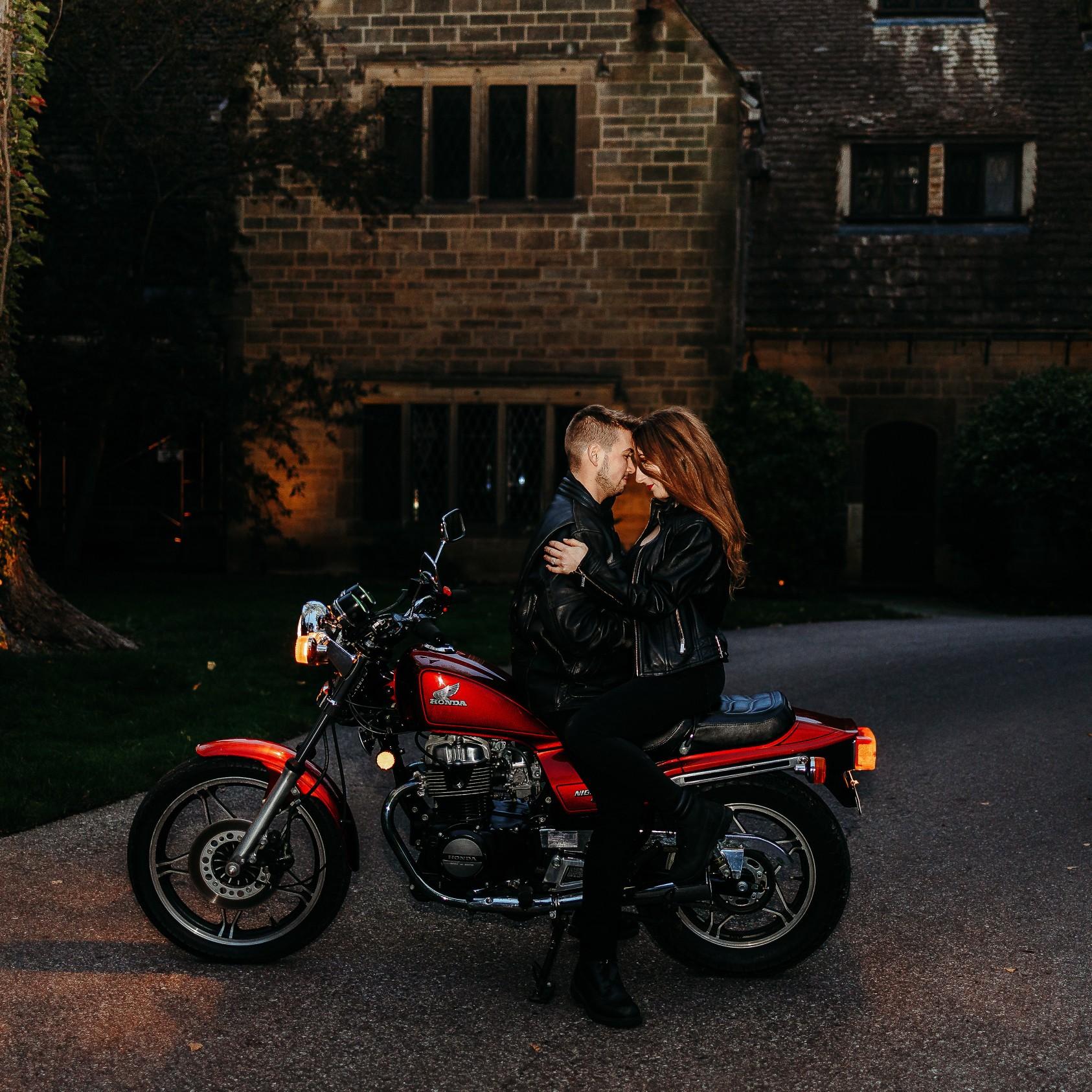 Yes, we're in love with each other and motorcycles
