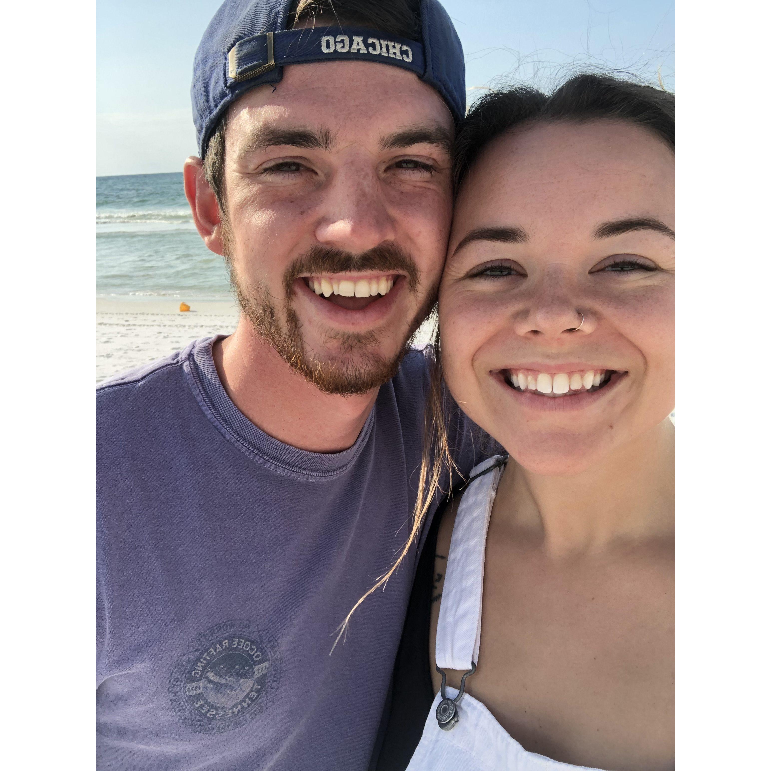 Our first trip to the beach together