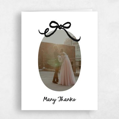 White Wedding Thank You - Emelia Photo