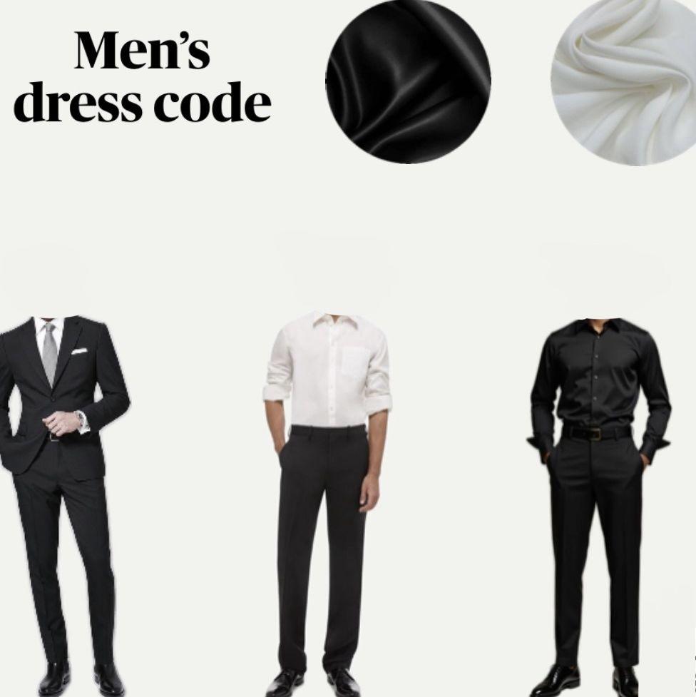 We’ve had a few questions about attire, so here are some examples! We’d love for you to join our all-black theme, but no stress if not. Wear what you love—we’re just happy you’re there!