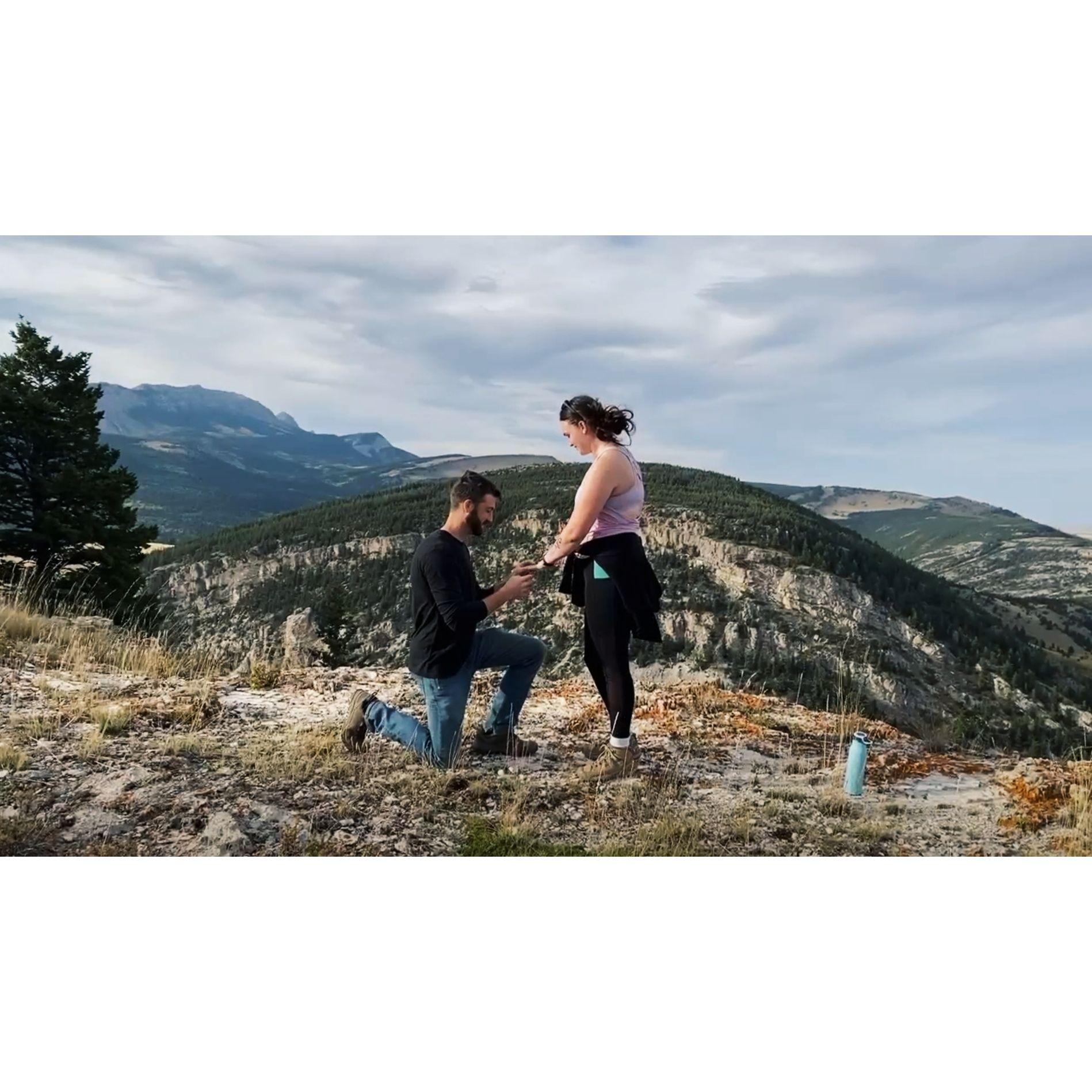 Ryan proposed at the top of Ear Mountain, MT! September 25, 2023