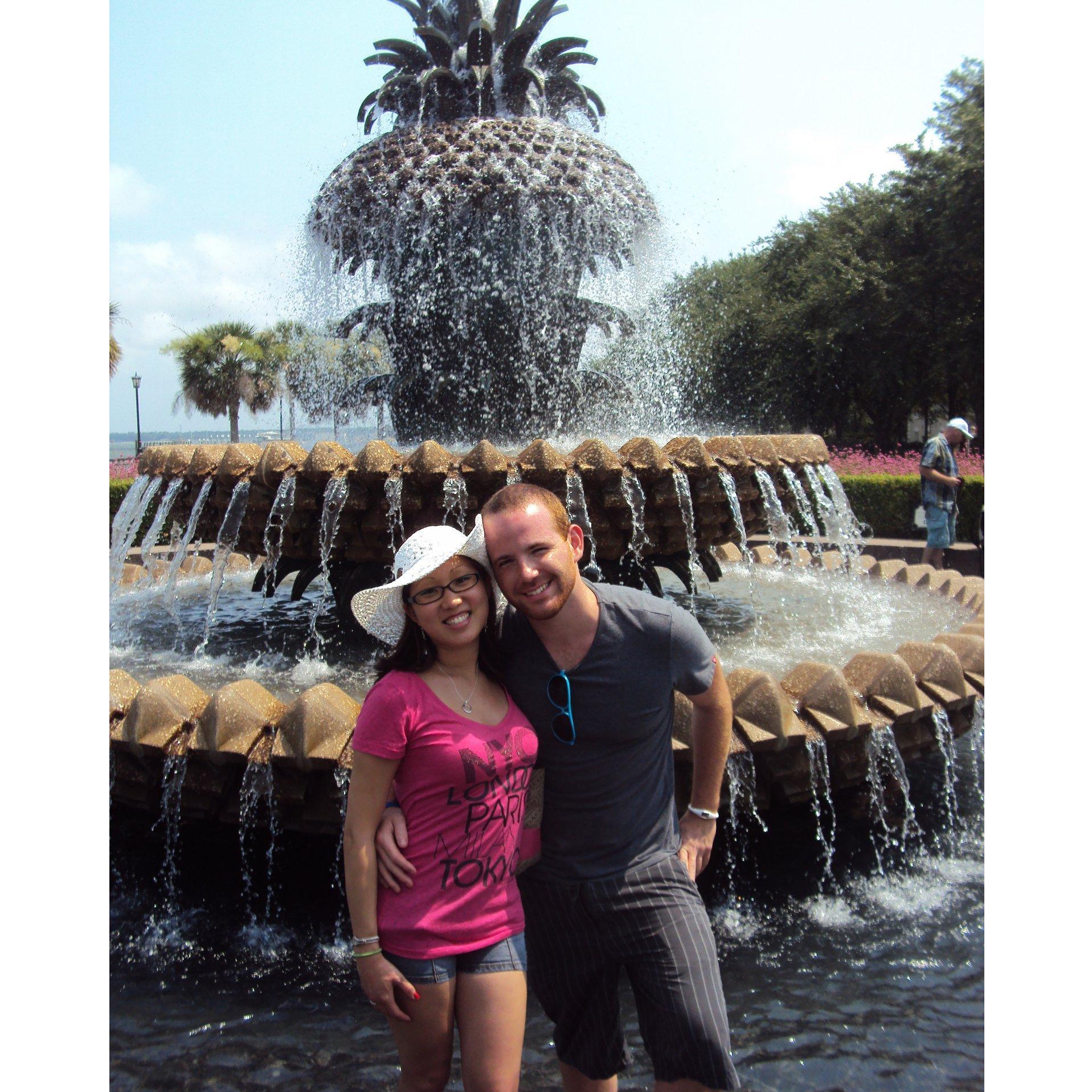 This was our first trip.
A visit to Charleston about one month after we started dating.