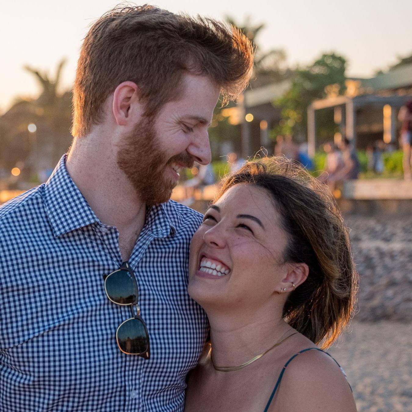Engaged 5/25/23, Bali Indonesia. Ethan planned a private, beachside dinner and worked with our six closest friends to do a surprise sunset proposal.
Photographer: Andy Lovrak