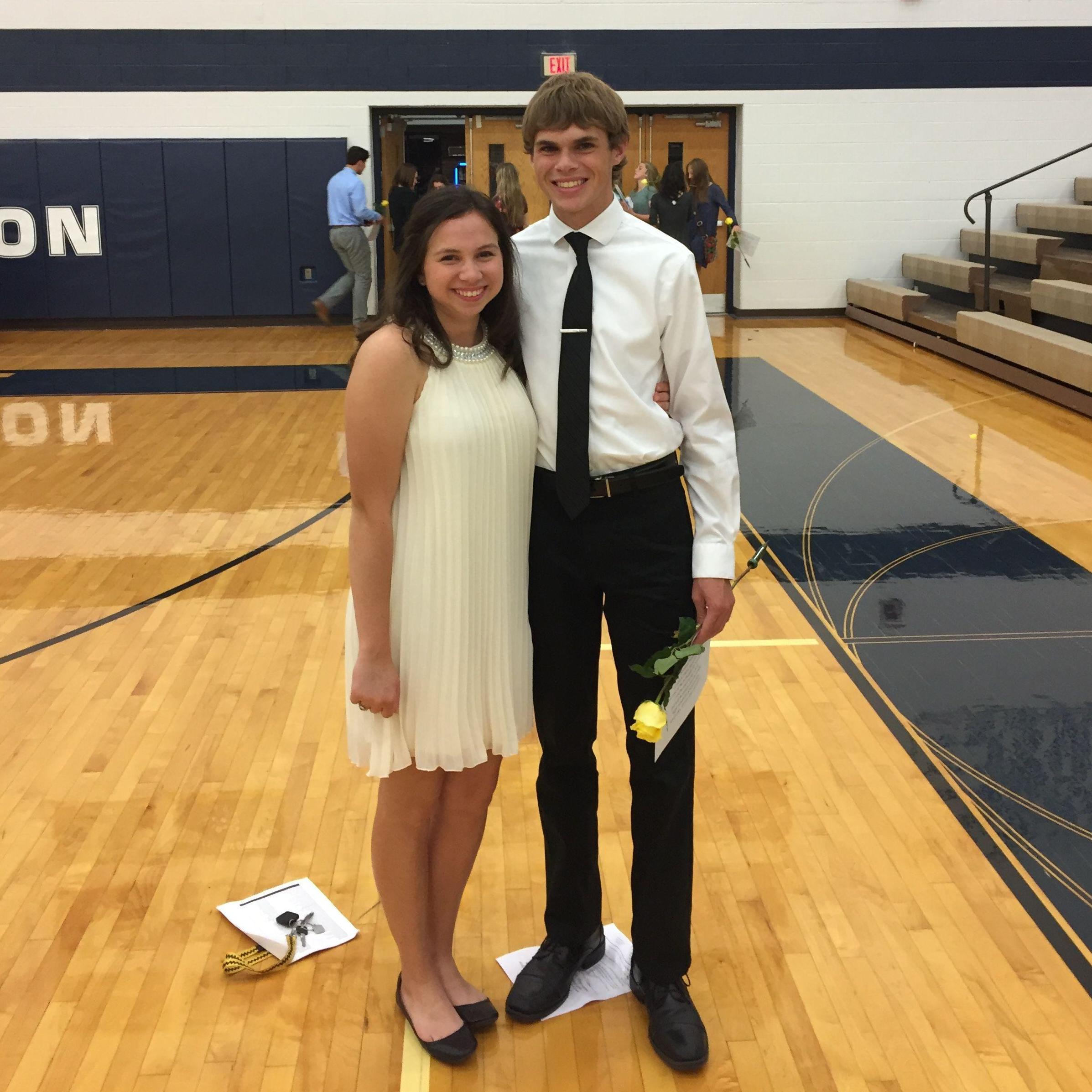 Fun Fact: Morgan inducted Brian into the National Honor Society at Hudson High School in 2016!