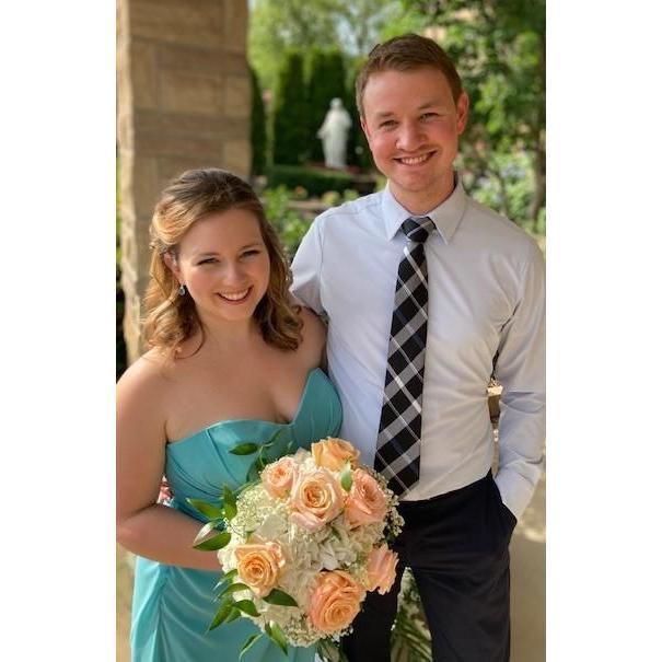 Kristen and Tim having fun in the sun at her sister KerryAnn and brother-in-law Dan's summer wedding! July 2020