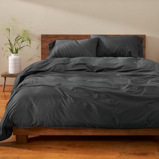 Organic Crinkled Percale Duvet Cover