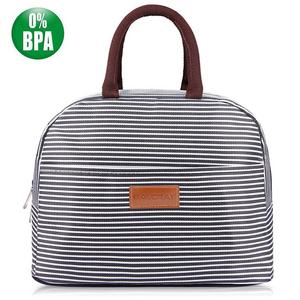 BALORAY Lunch Bag Tote Bag Lunch Organizer Lunch Holder Insulated Lunch Cooler Bag for Women/Men (Black)