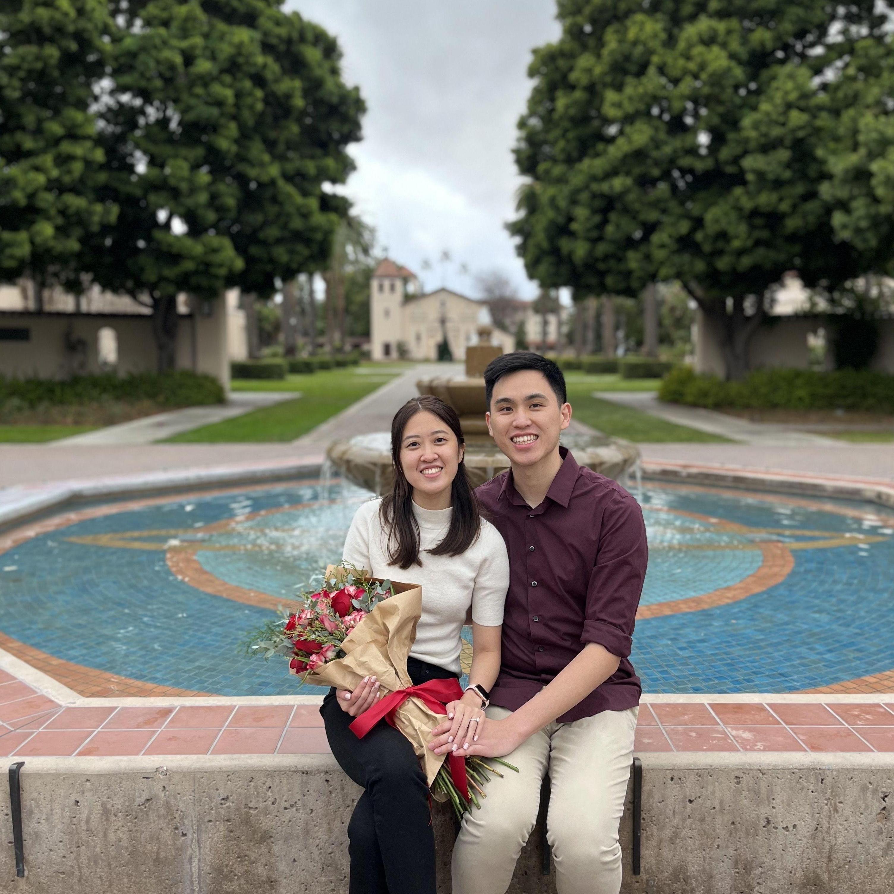 Ching proposes to Jess at SCU!