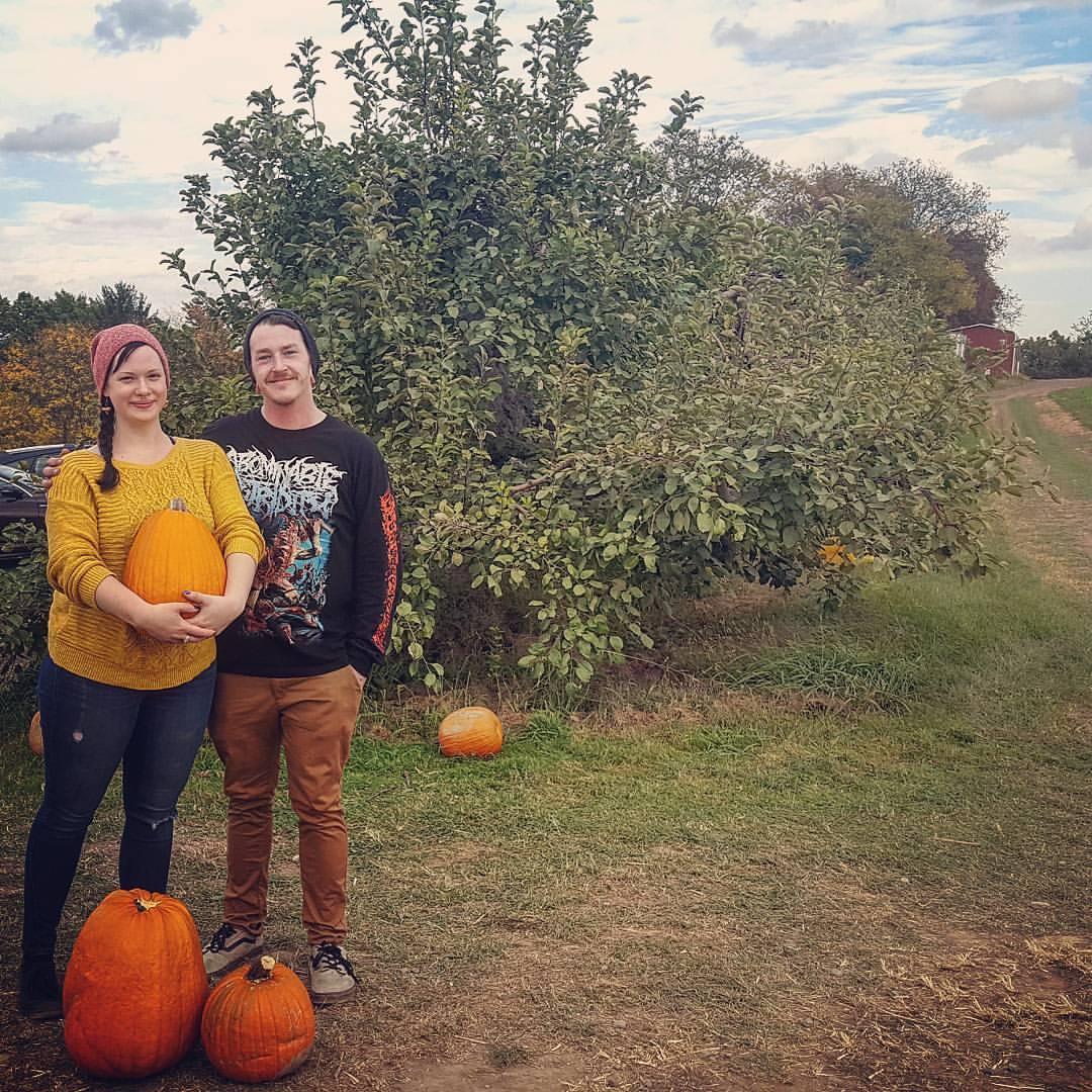 Pumpkin pickin'.