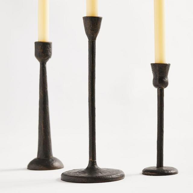 Rio Bronze Taper Holders, Bronze, Set Of 3