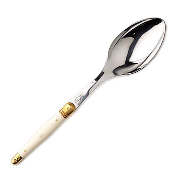 Jean Dubost Laguiole Serving Spoon with Ivory Handle
