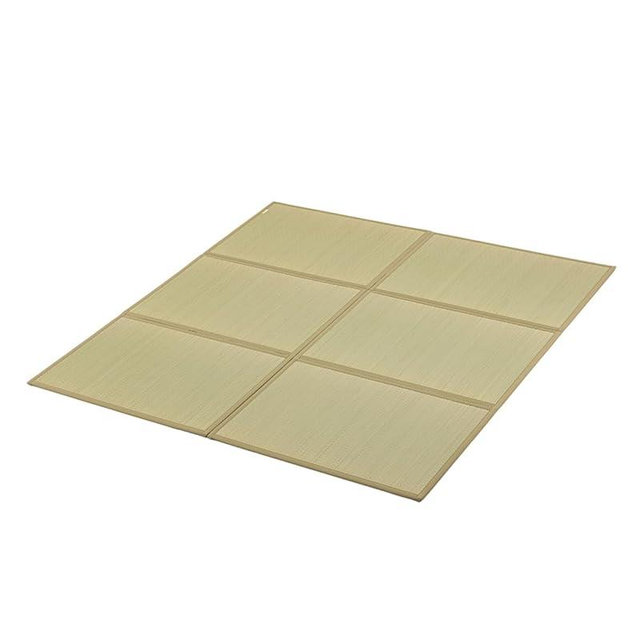 FULI Japanese Tatami Mattress, Tatami Rug, Igusa Mat (Japanese Rush Grass) Foldable, Made in Japan (Natural, Queen)