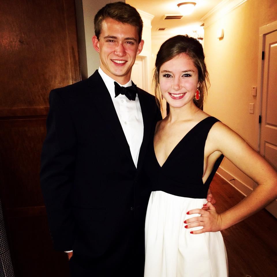 Our first real "date" was my sorority formal freshman year in 2014! Isn't he handsome!?