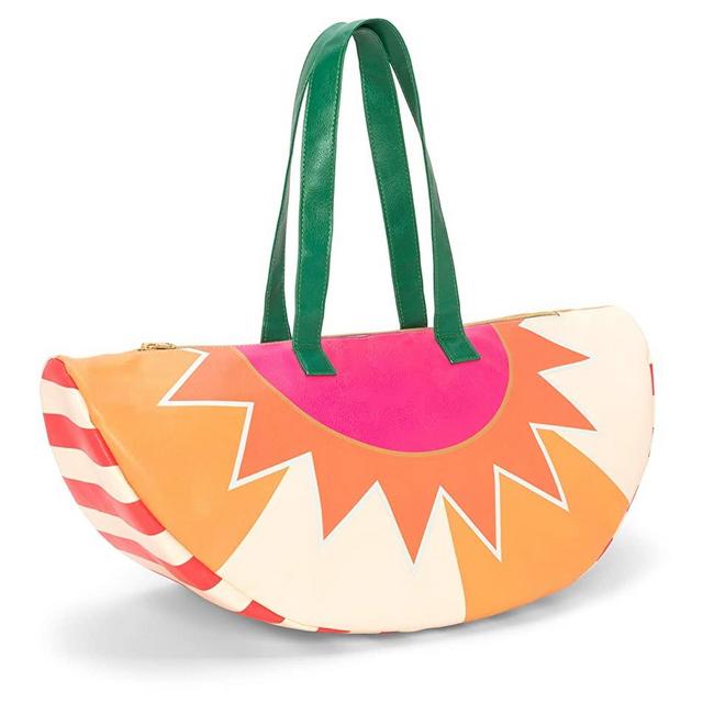 ban.do Super Chill Colorful Insulated Soft Cooler Bag with Zip Closure and 24" Handles, Sunburst