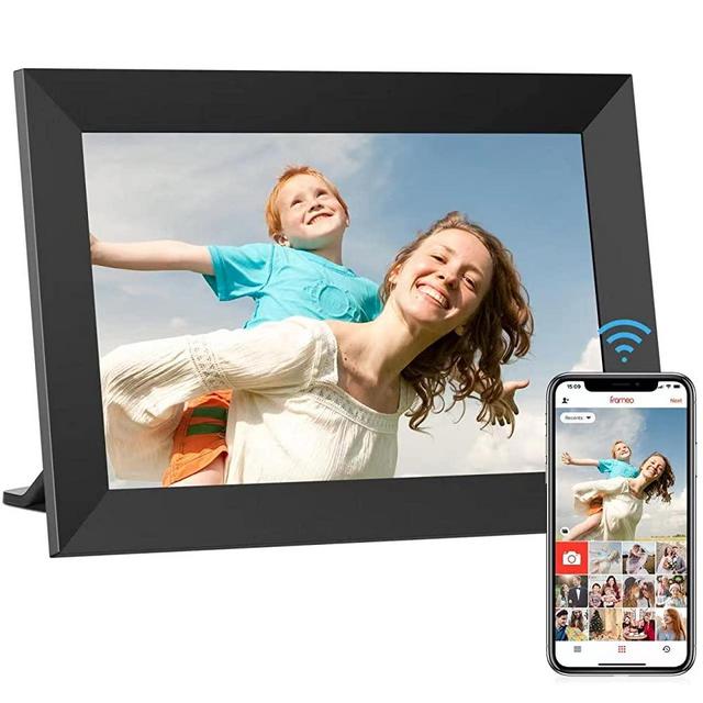 SAMMIX Digital Picture Frame WiFi Digital Photo Frame 10 Inch IPS Touch Screen, 16GB Storage, Auto-Rotate,Share Photos via Free App