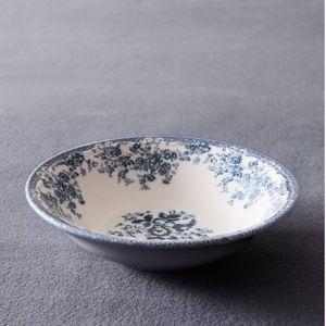 FLORAL EARTHENWARE BOWL