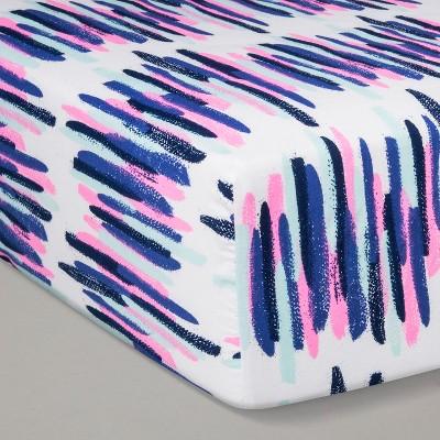 Crib Fitted Sheet - Cloud Island™ Blue/White
