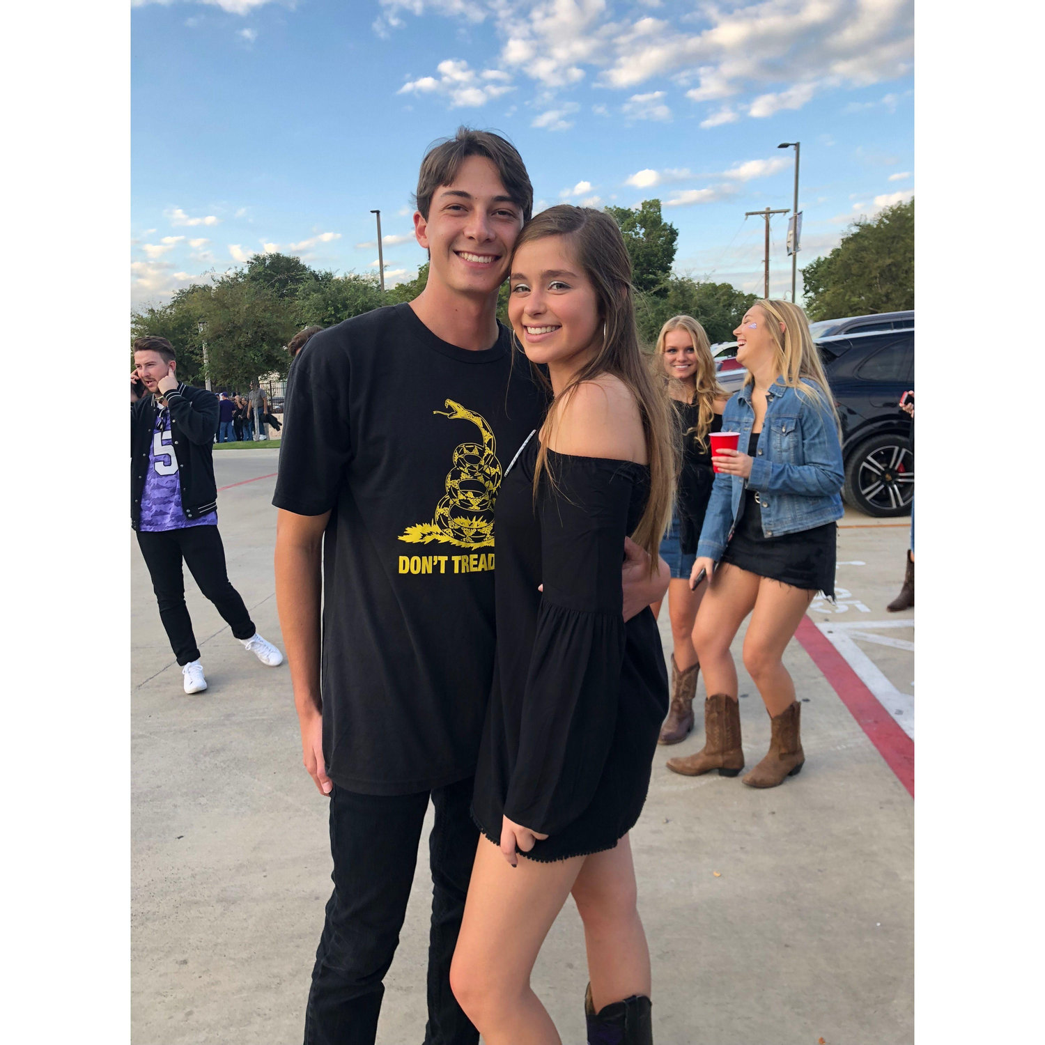 October 2018 - One of our first TCU games together when we started dating.
