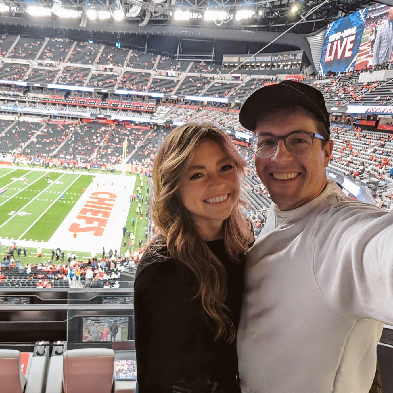 Alex & Gav at the Superbowl - '24