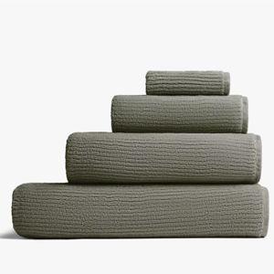 Soft Rib Washcloths in Moss | Parachute