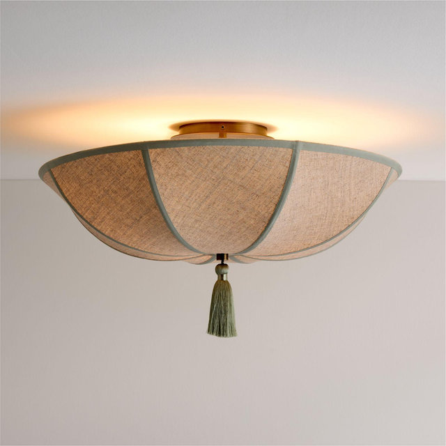 Bates 24" Semi Flush Ceiling Light by Jake Arnold