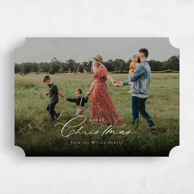 White Ticket Holiday Card - Levi Landscape
