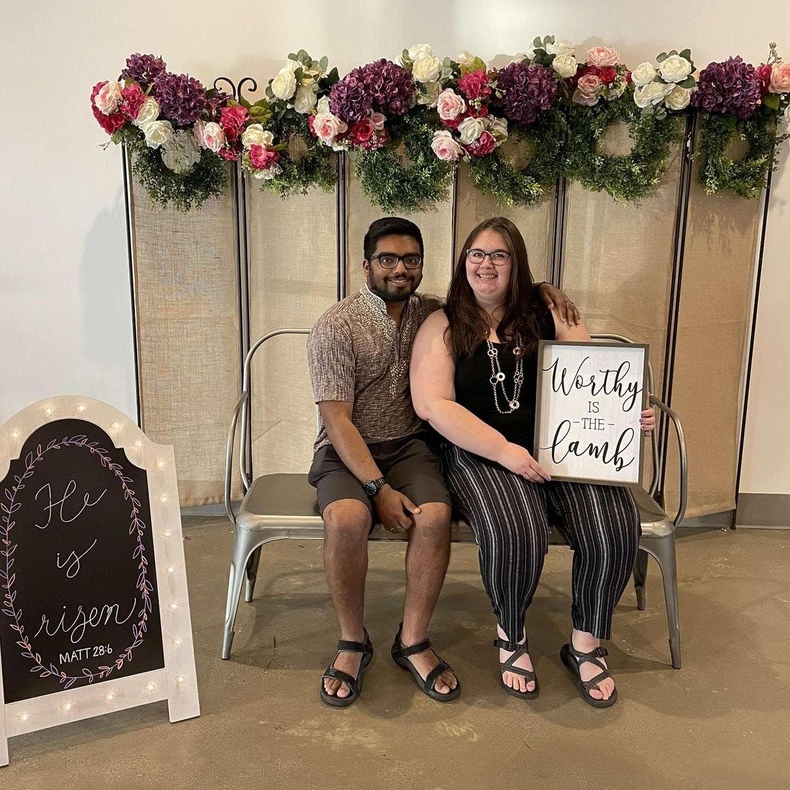 Easter 2021! Josh and Sami celebrated Easter at their church in SLC.