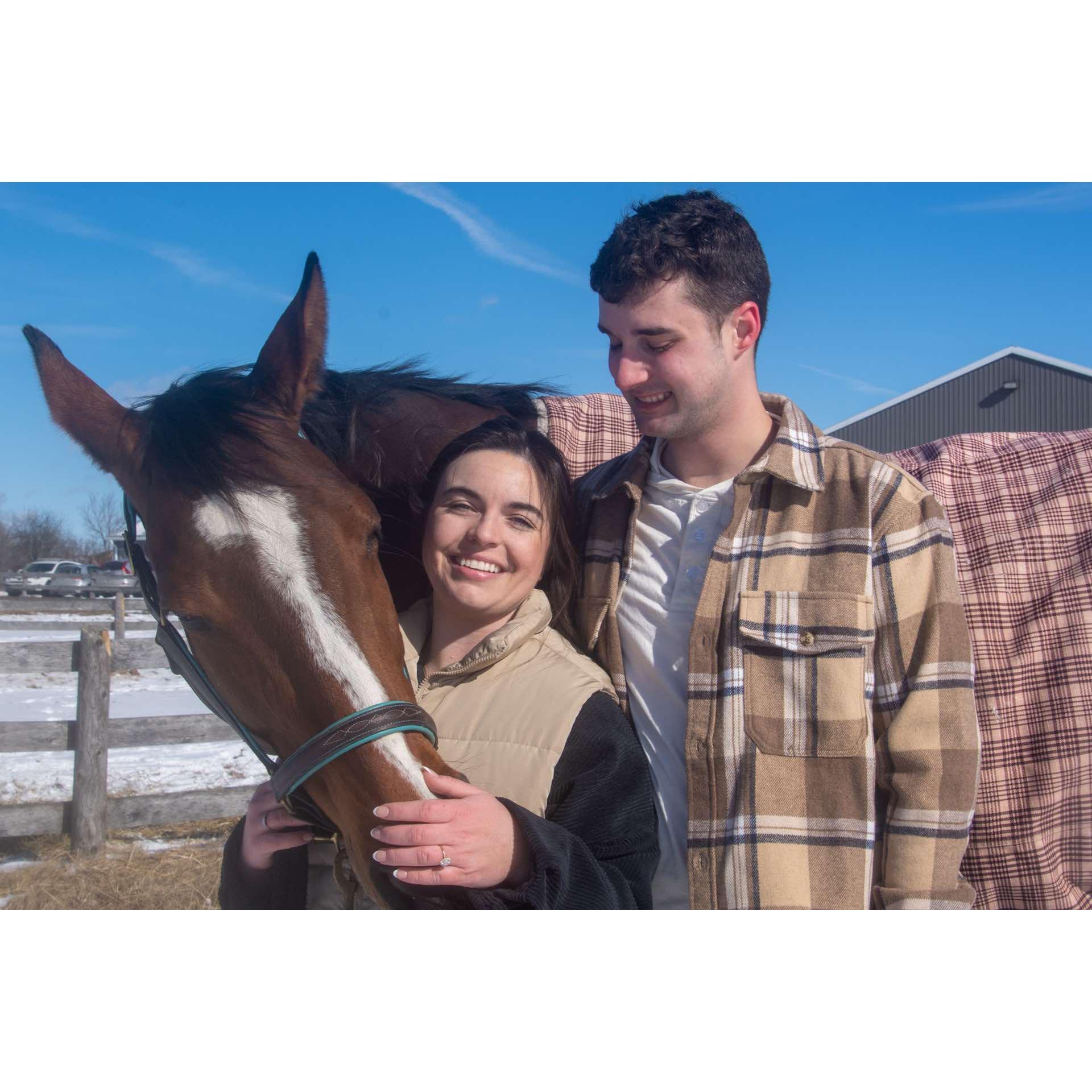 Connor fully embracinng his horse heavy future and making special moments with Benny