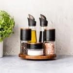 Lazy Susan Seasoning Station, 6-Piece Set